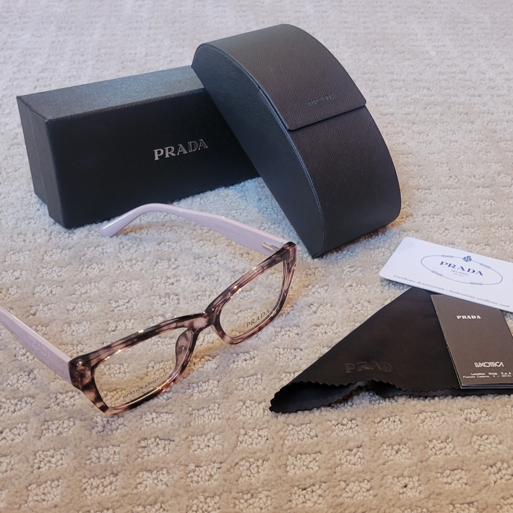Prada prescription glasses with case